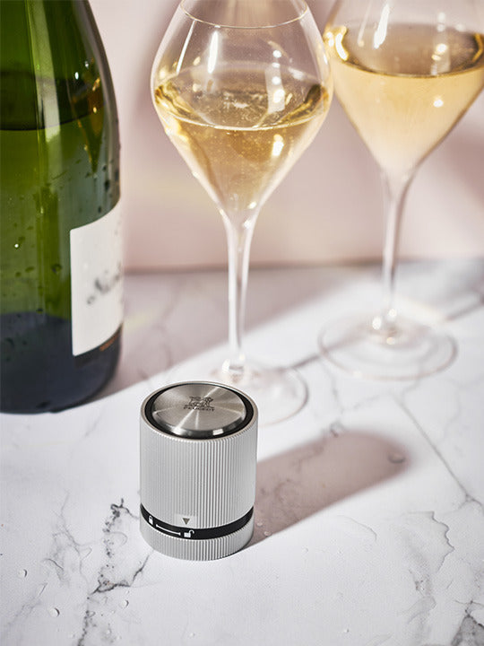 Bouchon pour vins effervescents, aluminium 5,5 cm - Line    - Peugeot - Pompe vide air - 