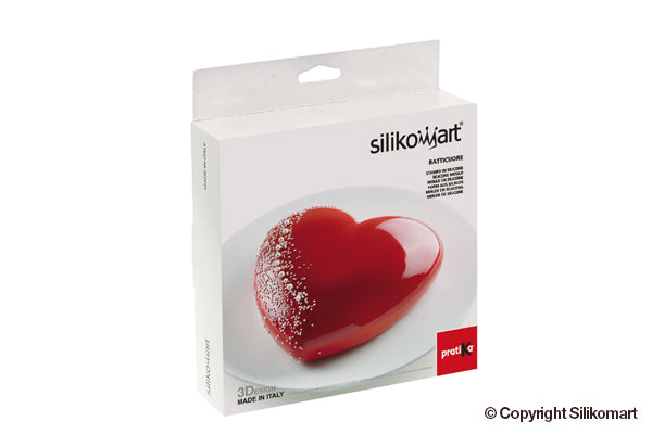 Moule silicone Heartbeat Silikomart cœur torsadé 3D