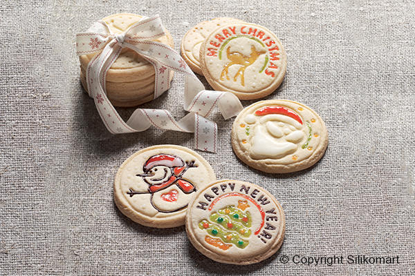 Tampons à Biscuit de Noël    - SilikoMart - Tampon à biscuit - 