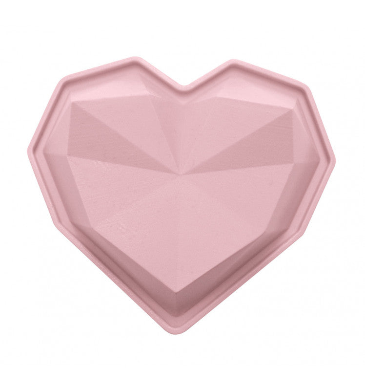 6 moules silicone individuels Cœur diamant    - Scrapcooking - Moule à gâteaux - 