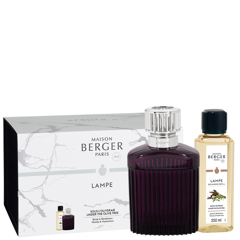 Coffret Lampe Berger Alpha Prune Scandale    - Maison Berger Paris - Parfums d'ambiance - 