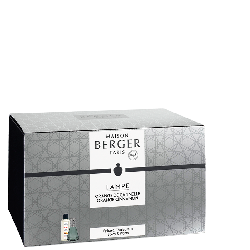 Coffret Lampe Berger Pyramide Vert Antique    - Maison Berger Paris - Parfums d'ambiance - 