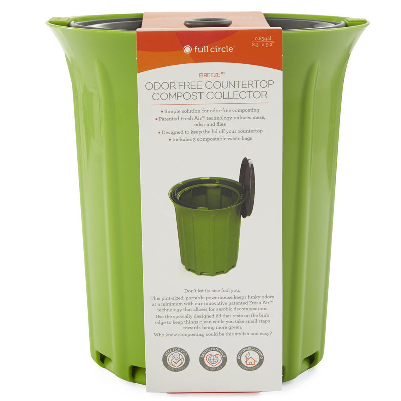 Seau à compost, pliable, 4 litres, pour les déchets organiques