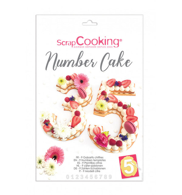 Kit number cake    - Scrapcooking - Moule à gâteaux - 