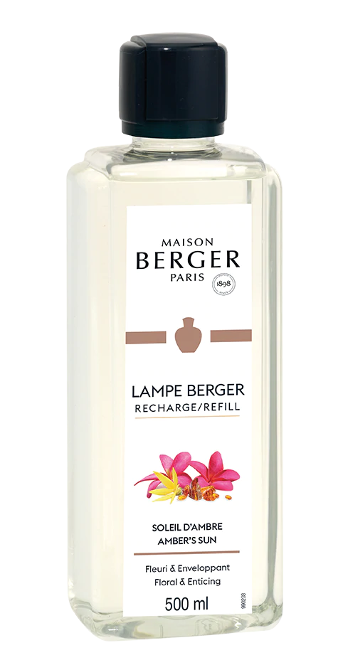 Recharge pour lampe Soleil d’ambre – 500 ml (16,9 oz) !    - Maison Berger Paris - Parfums d'ambiance - 