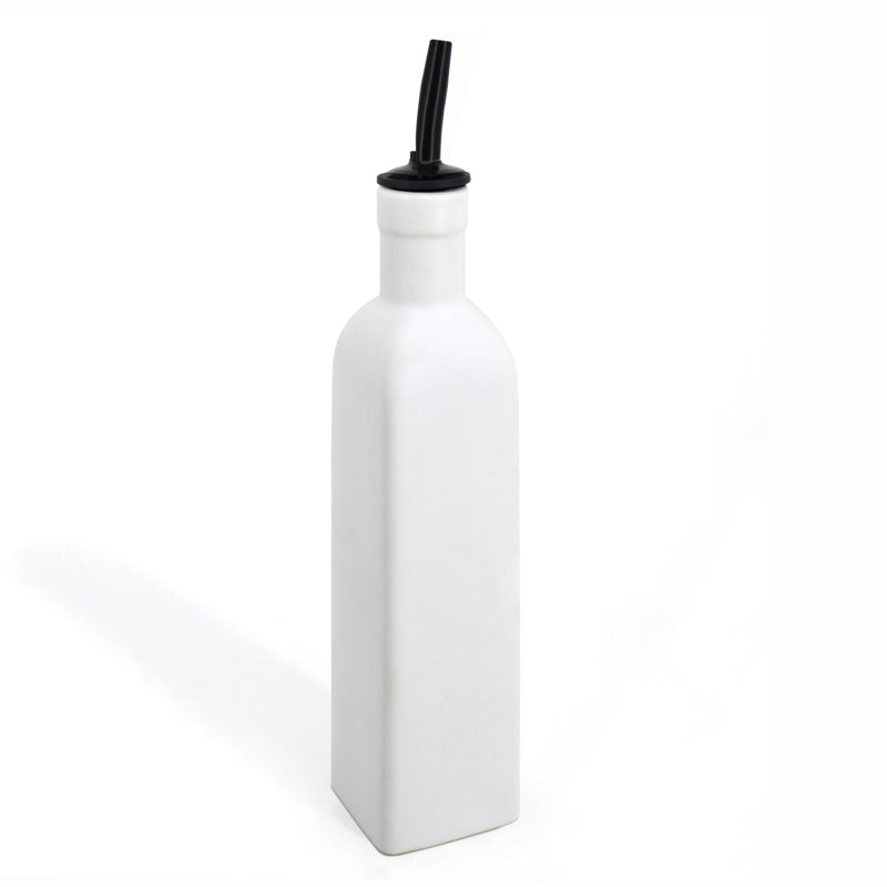 PARK WEST Bouteille blanche 475ml pour l'huile/vinaigre    - Bia - Assiette - 