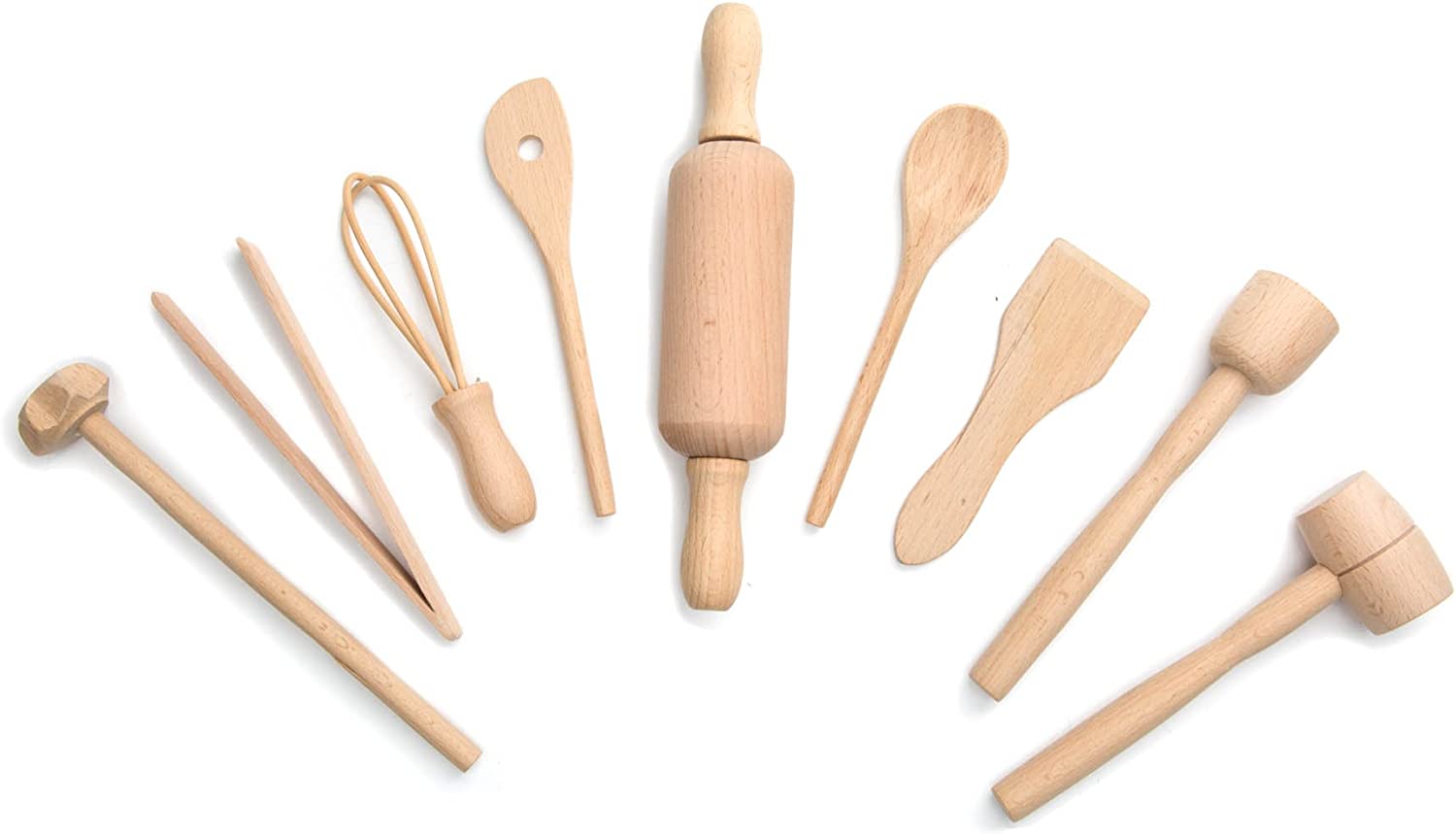 Set d'outils de cuisine en bois pour enfant    - Fox Run - Kit d'accessoires pour la pâtisserie - 