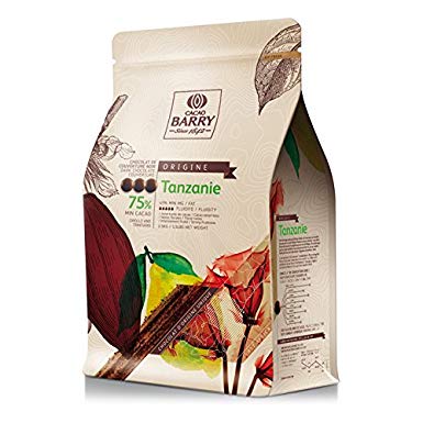 Chocolat Tanzanie Pure Origine 75% cacao 2.5kg   - Cacao Barry - Chocolat noir - CHD-Q75TAZ-CA-U75