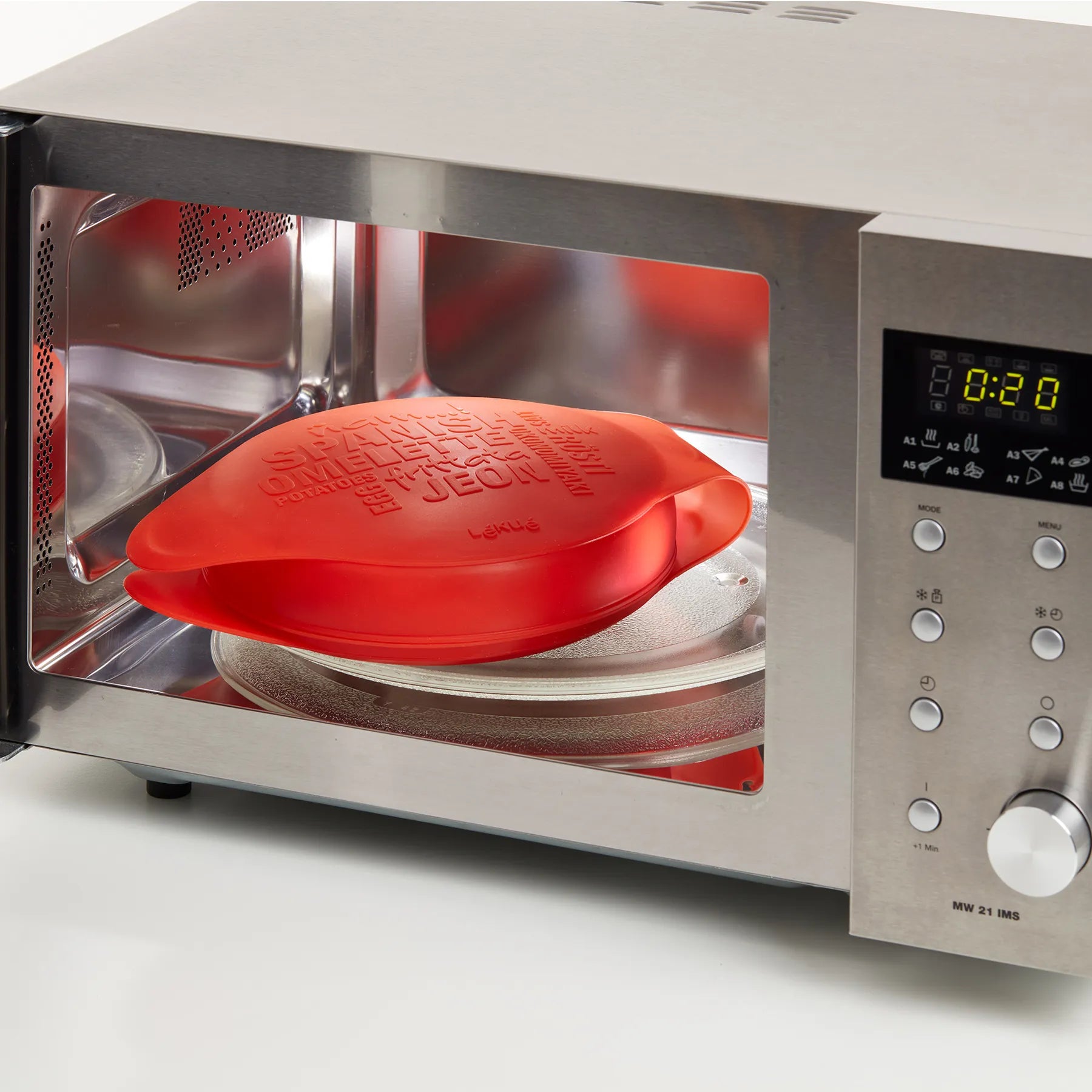 Moule à omelette Espagnol en silicone (Rouge)    - Lékué - Cuiseur à oeufs - 
