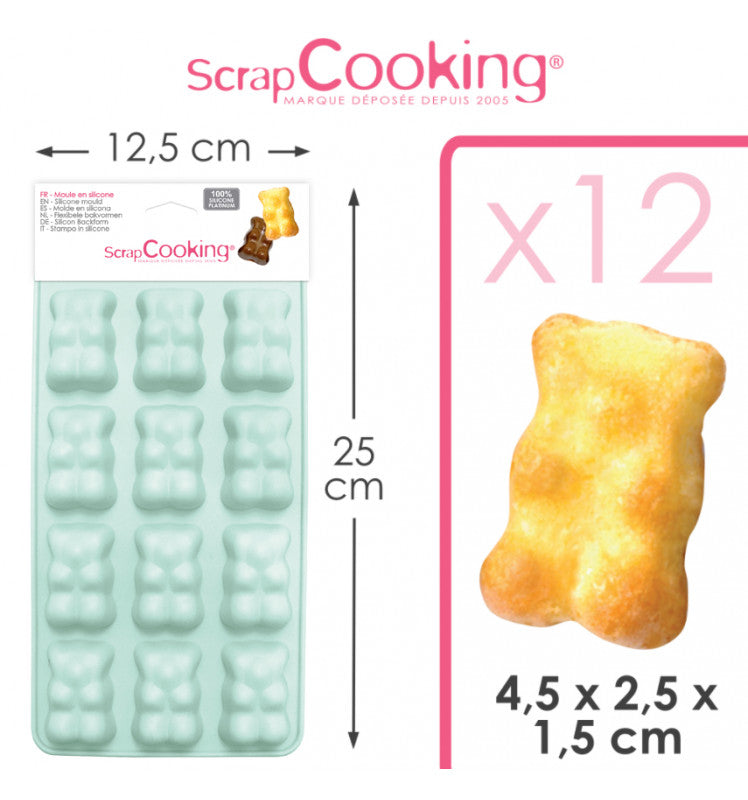 Moule silicone oursons bonbons/chocolats - Scrapcooking