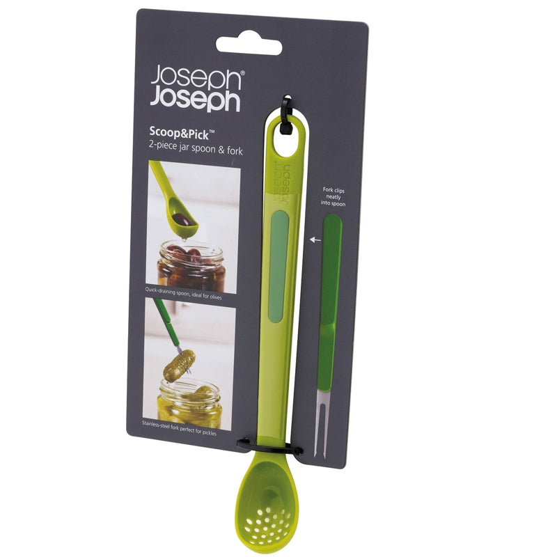 Cuillère et fourchette Scoop&Pick    - Joseph Joseph - Couvert de table - 