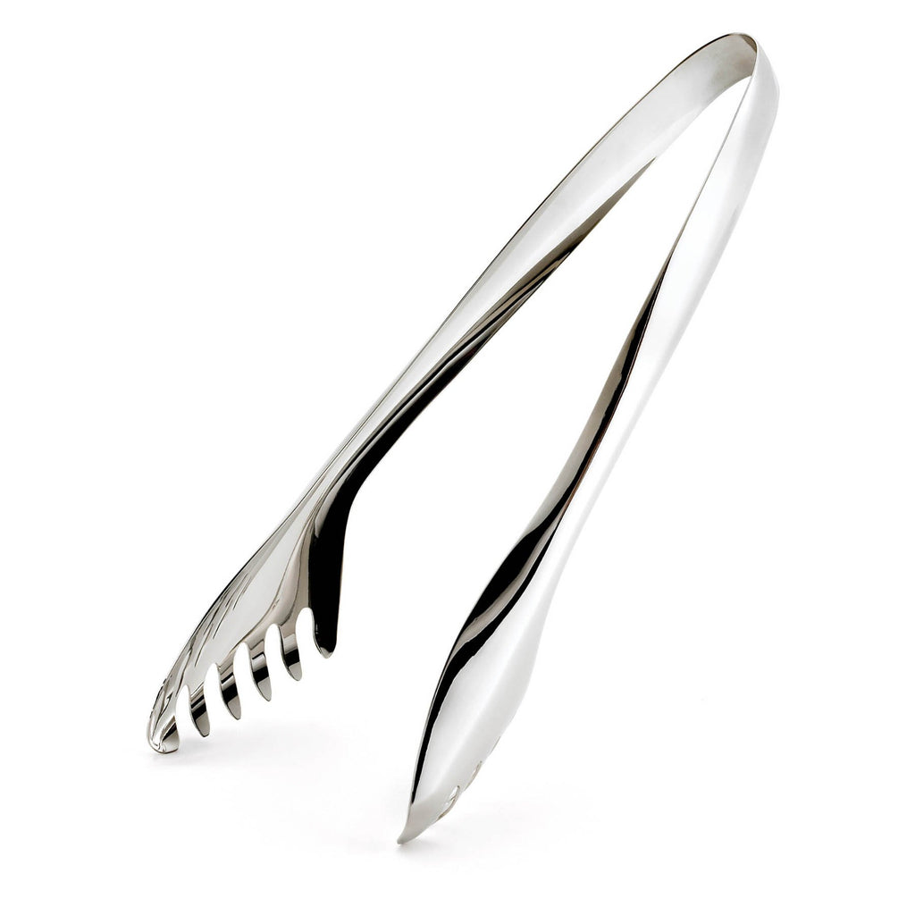 Sambonet Pince à Spaghetti Universelle En Acier Inoxydable Et Silicone Gris – 23 Cm, Idéale Pour Pâtes Longues Et Salades