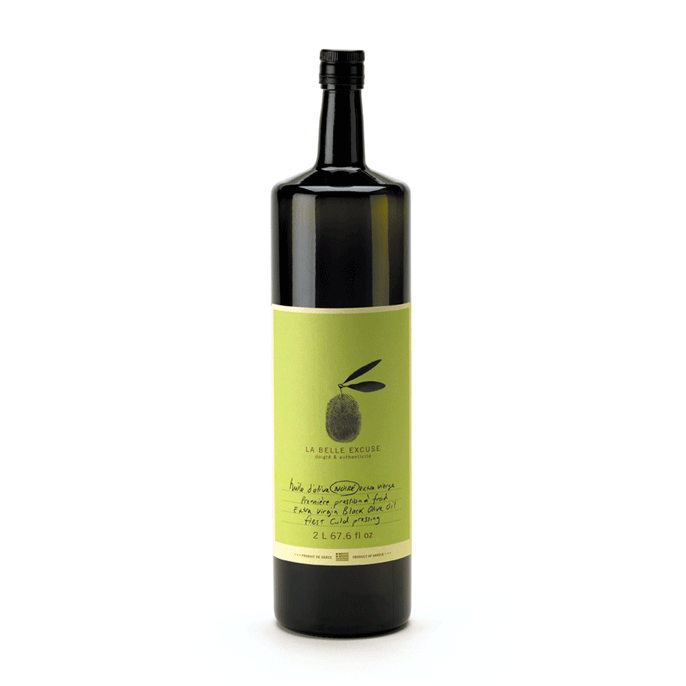 Huile d’olive noire extra vierge (première pression à froid) 2L    - La Belle Excuse - Huile d'olive - 