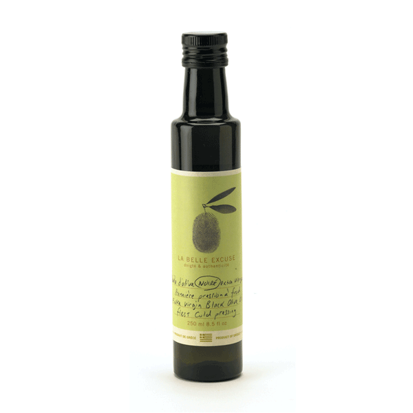 Huile d’olive noire extra vierge (première pression à froid) 250ml    - La Belle Excuse - Huile d'olive - 
