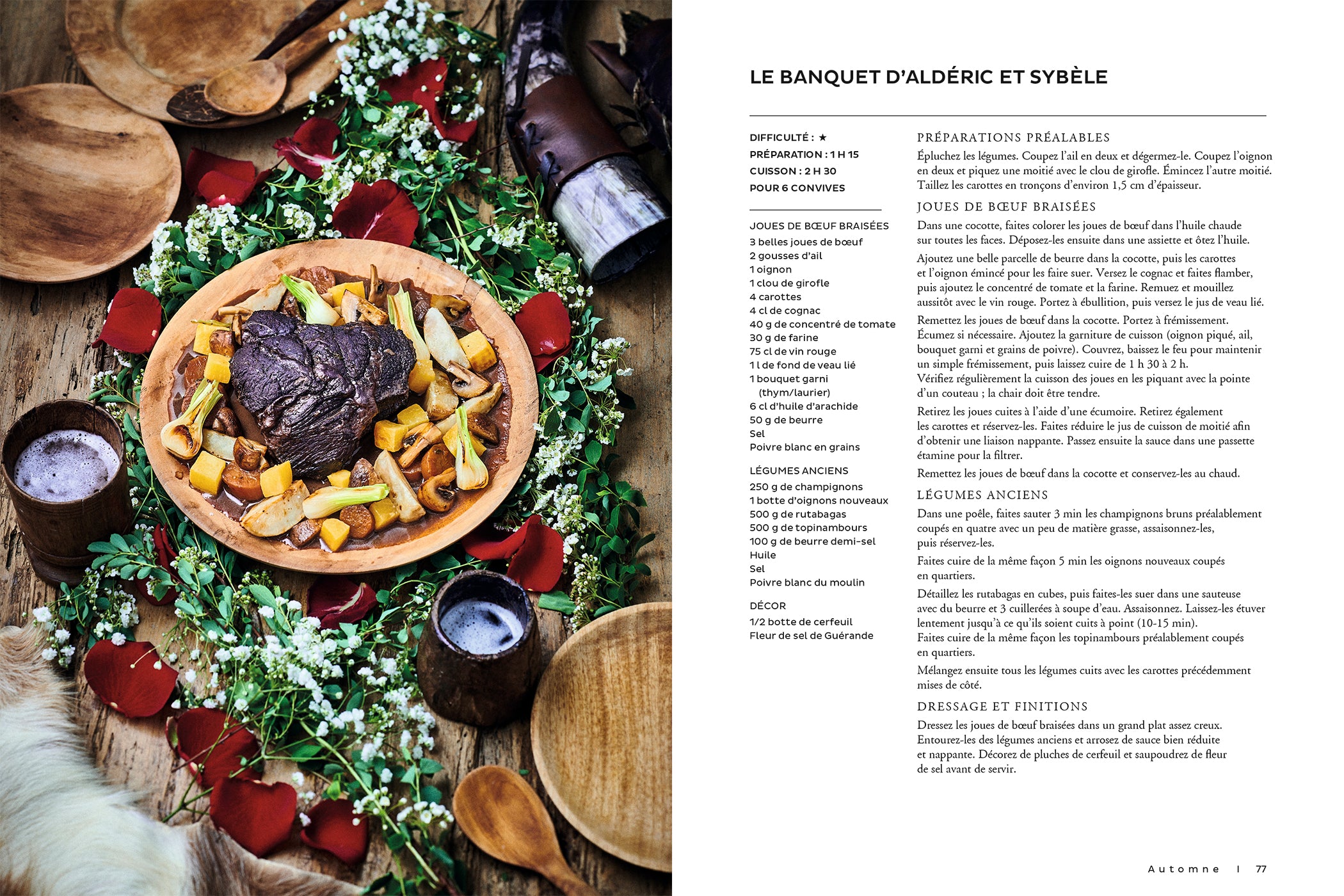 Les recettes du Puy du Fou - Hors du temps - 40 recettes de saison    - Hachette Ed. - Livre de cuisine - 