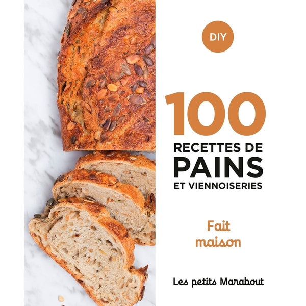 100 Recettes De Pains Et Viennoiseries    - Marabout - Livre de boulangerie - 