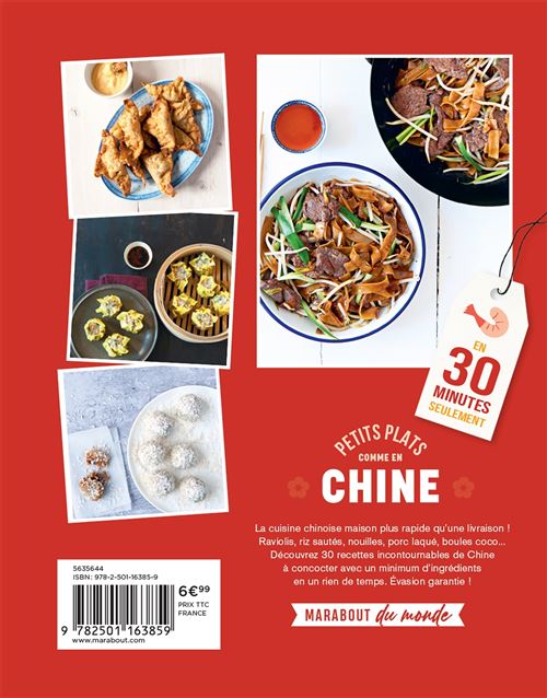 Petits Plats Comme En Chine    - Marabout - Livre de cuisine - 
