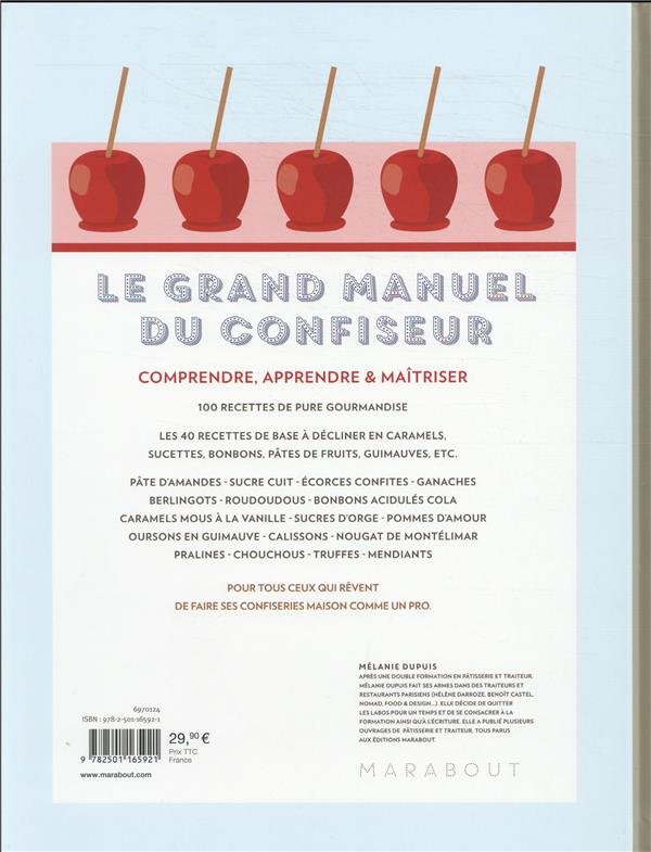 Le grand manuel du confiseur: et vos gourmandises d'enfant    - Marabout - Livre de pâtisserie - 
