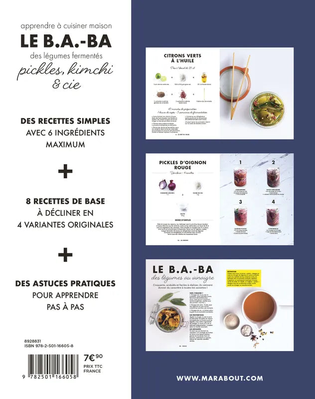 Le B.A-BA de la cuisine : Pickles    - Marabout - Livre de cuisine - 