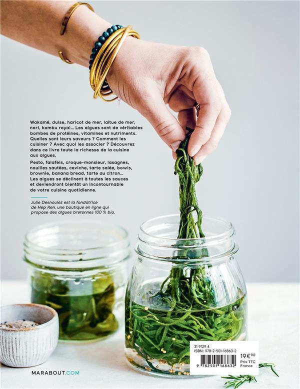 Algues : 60 recettes gourmandes et iodées pour faire le plein d'énergie    - Marabout - Livre de cuisine - 