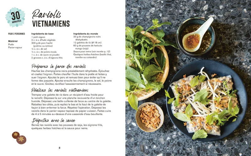 Petits plats comme au Vietnam    - Marabout - Livre de cuisine - 