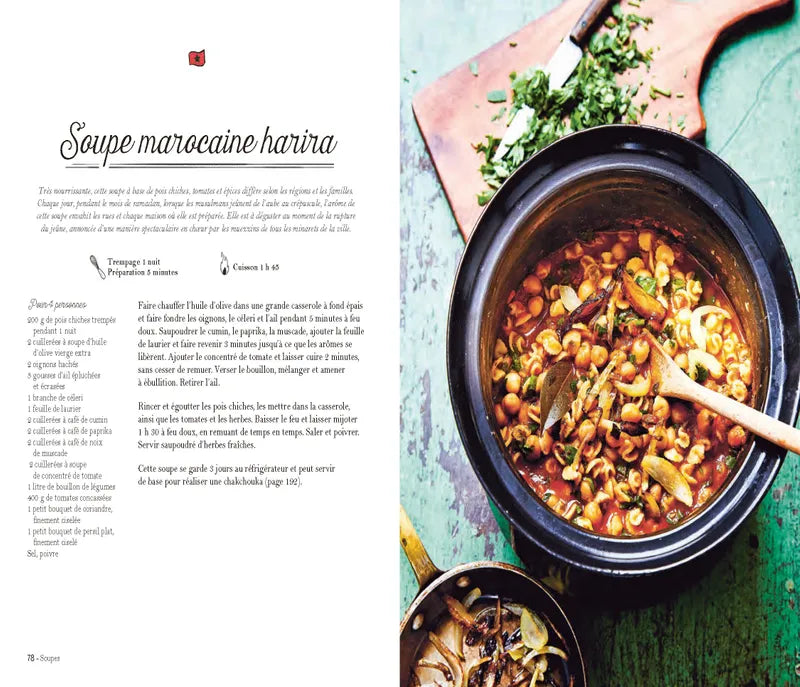 Les recettes culte - Cuisiner méditerranéen    - Marabout - Livre de cuisine - 