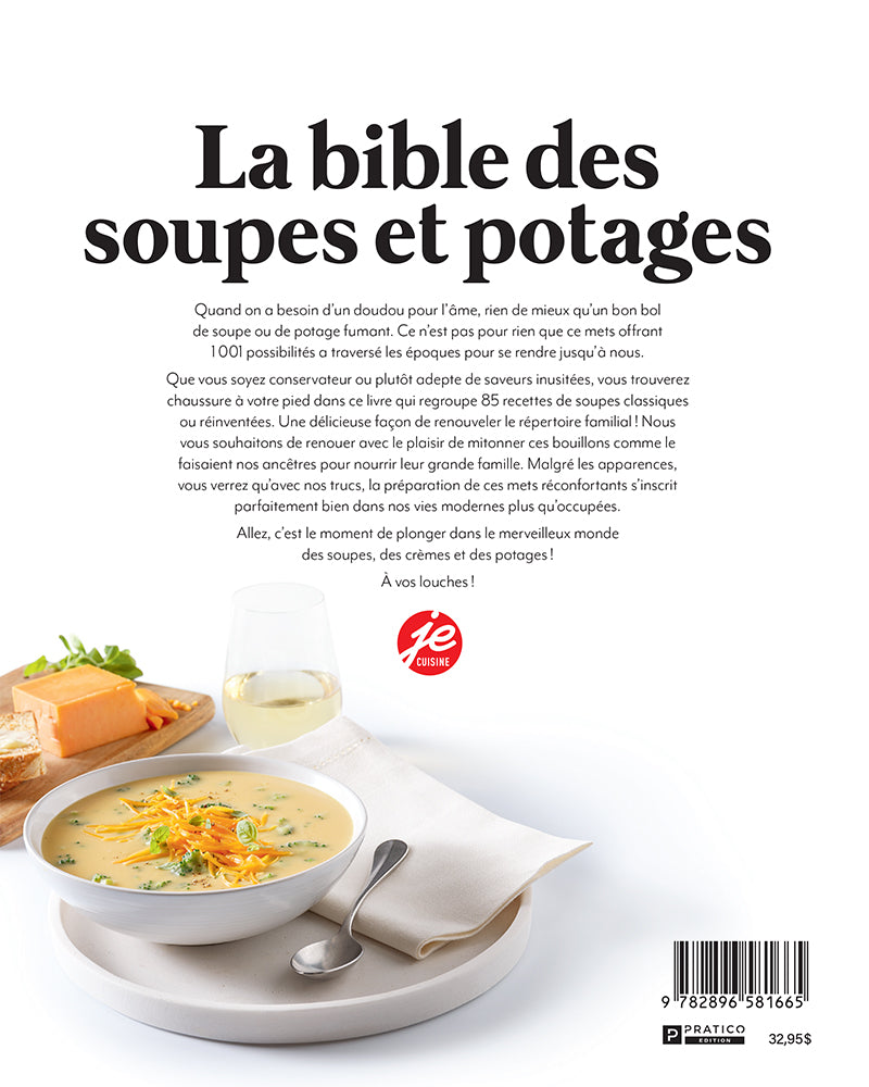 La bible des soupes et potages    - Pratico Ed. - Livre de cuisine - 