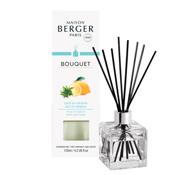 Bouquet parfumé Cube – Zeste de verveine    - Maison Berger Paris - Parfums d'ambiance - 