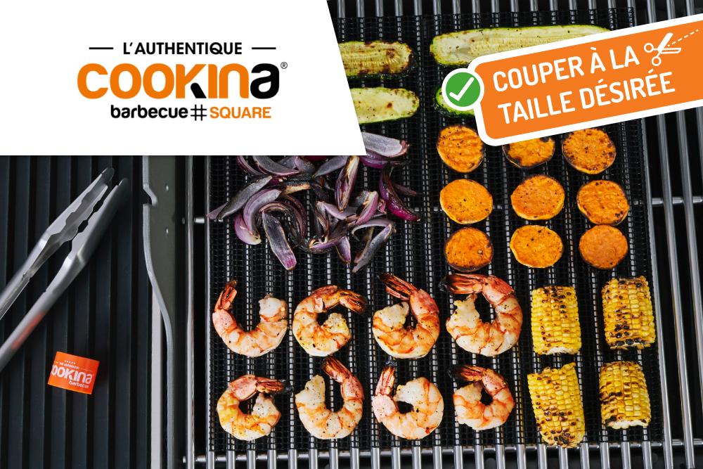 Cookina Barbecue Square Feuille en mailles pour grillades *    - Cookina - Feuille pour grillade - 