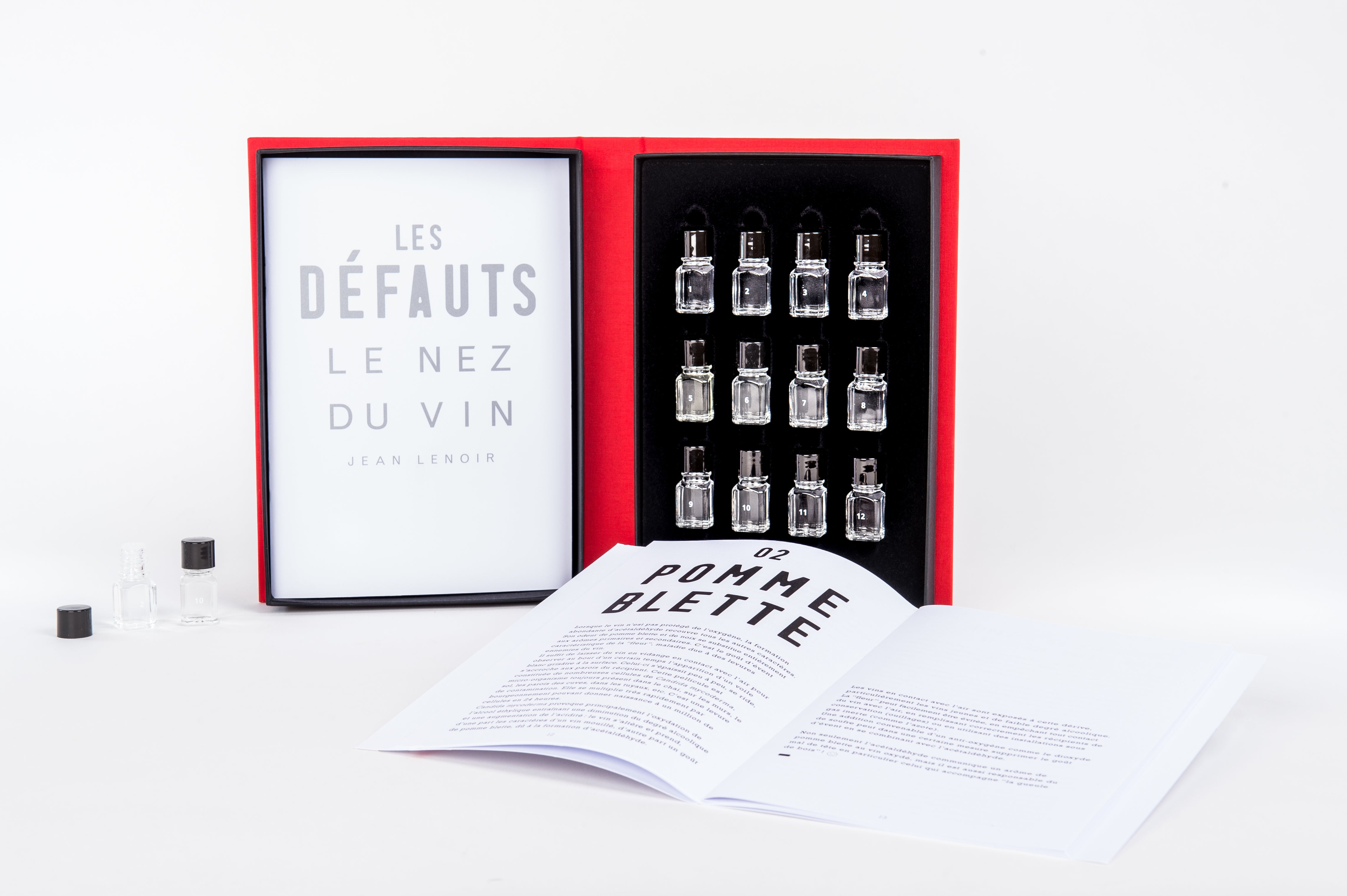 Les défauts du vin - 12 arômes Français   - Le Nez du Vin - Livre d'alcool et boisson - VIN12DEFFR
