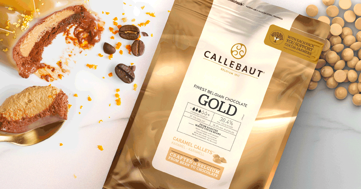 Chocolat Gold Caramel    - Callebaut - Chocolat au lait - 