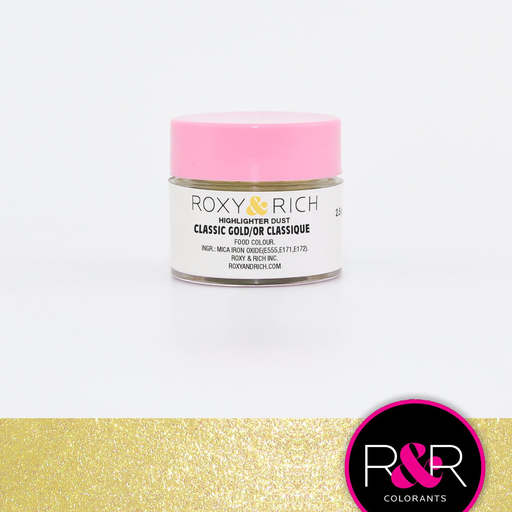 Poudre Highlighter couleur Or Classique    - Roxy & Rich - Poudre Highlighter - 