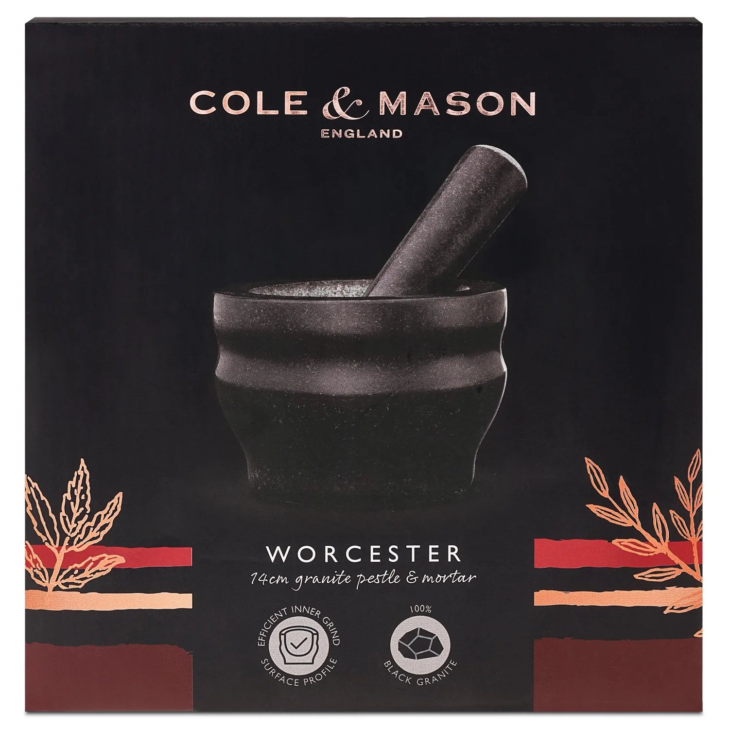 Mortier et pilon en granit Worcester 5.5"    - Cole & Mason - Mortier et pilon - 