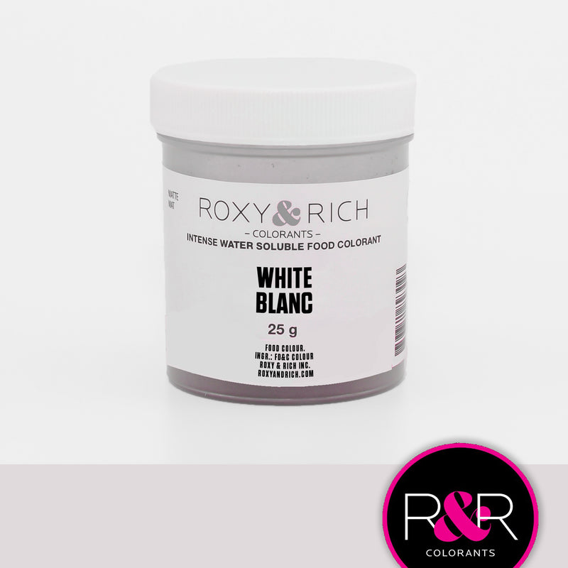 Colorant alimentaire hydrosoluble Blanc    - Roxy & Rich - Colorant alimentaire hydrosoluble - 