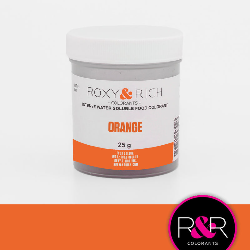 Colorant alimentaire hydrosoluble Orange 25g   - Roxy & Rich - Colorant alimentaire hydrosoluble - H25-002