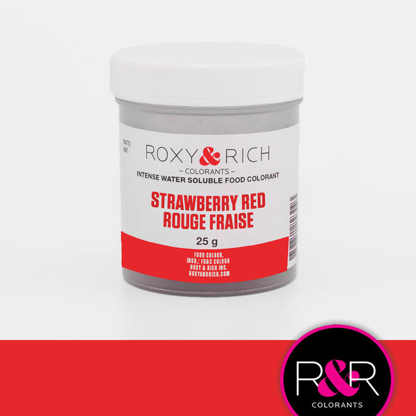 Colorant alimentaire hydrosoluble Rouge Fraise 25 g   - Roxy & Rich - Colorant alimentaire hydrosoluble - H25-003