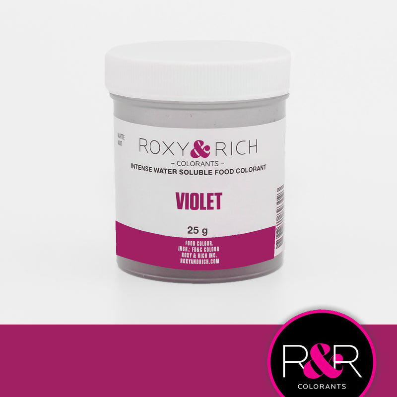 Colorant alimentaire hydrosoluble Violet 25g   - Roxy & Rich - Colorant alimentaire hydrosoluble - H25-018