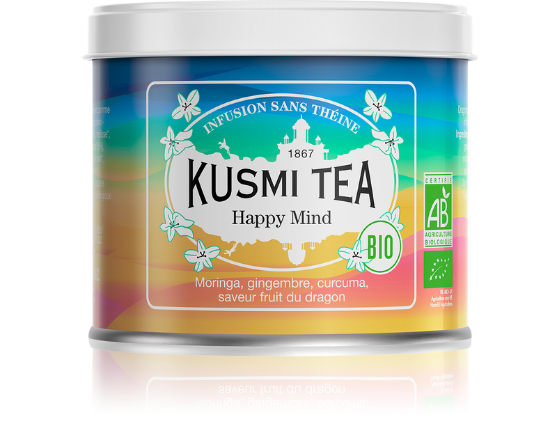 Happy Mind - Infusion BIO - Boîte métal 100g    - Kusmi Tea - Thé et infusion - 