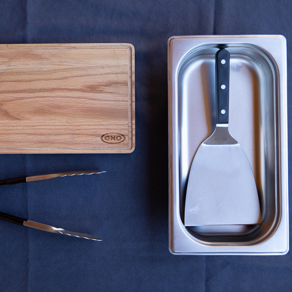 Coffret du Chef (spatule, pince, bac, planche) ENO    - ENO - Couteau de cuisine - 