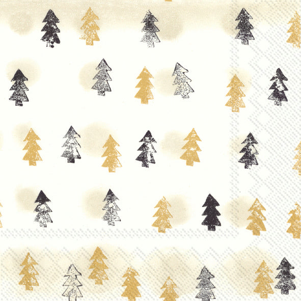 Serviette de table ''Winter trees gold''    - IHR - Serviette - 