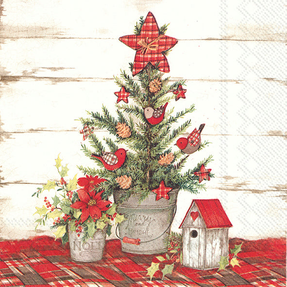 Serviette de table ''Cottage Christmas Tree''    - IHR - Serviette - 
