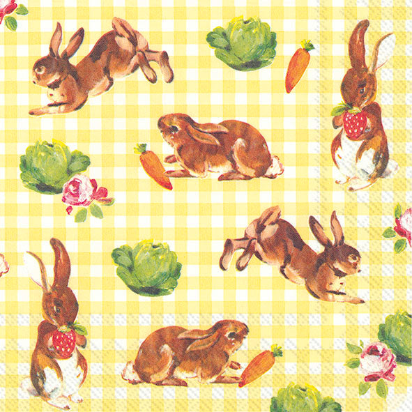 Serviette de table ''Little Bunny yellow''    - IHR - Serviette - 