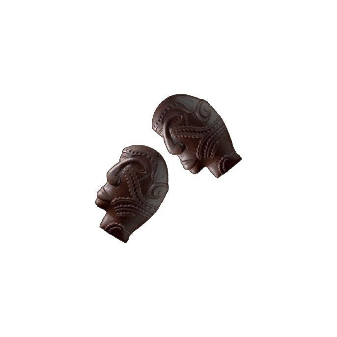 Moule pour chocolat en polycarbonate - Friture Masque Papouasie #R46    - Cacao Barry - Moule pour chocolat - 