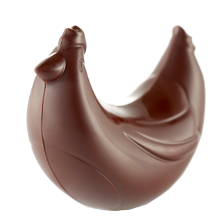 Moule Poule Rieuse 11 cm - #J4    - Cacao Barry - Moule pour chocolat - 