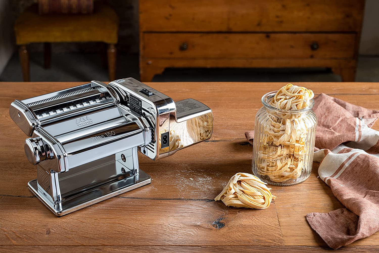 MARCATO- ATLASMOTOR Machine à pâte électrique pour 3 types de pâtes    - Marcato Design - Machine à pâte - 