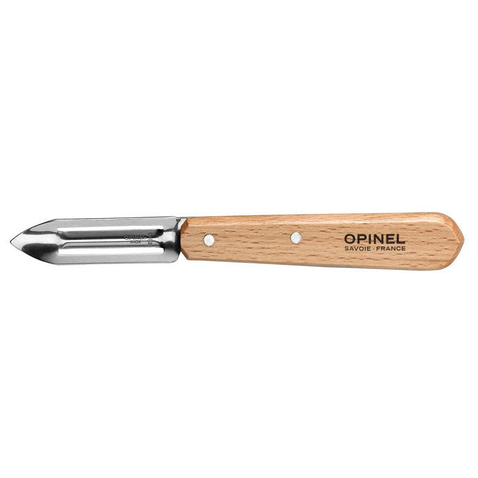 Opinel - Couteau éplucheur N°115 Hêtre naturel   - Opinel - Couteau à légumes - 001928