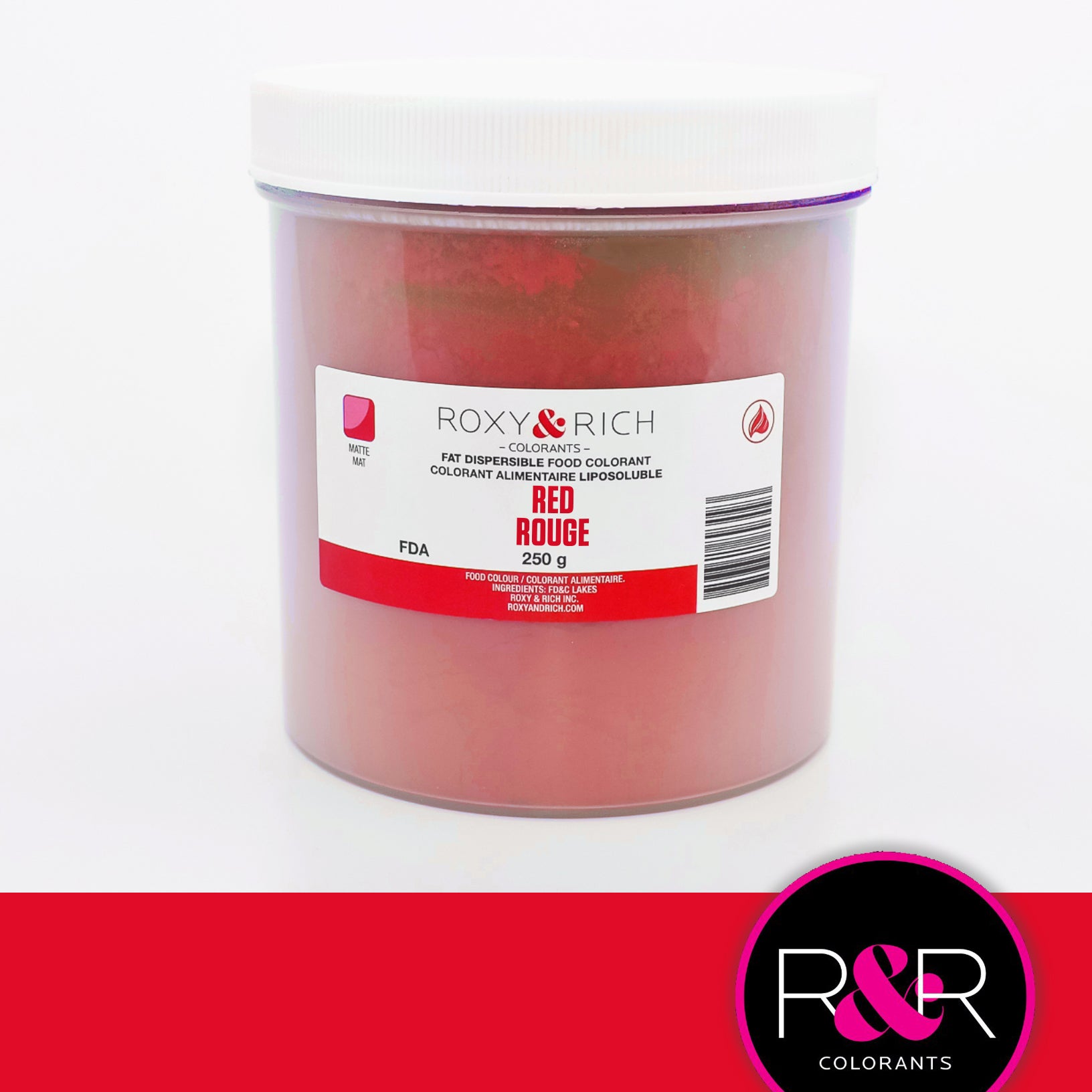 Colorant Alimentaire Liposoluble Rouge 250gr   - Roxy & Rich - Colorant alimentaire liposoluble - P250-B03