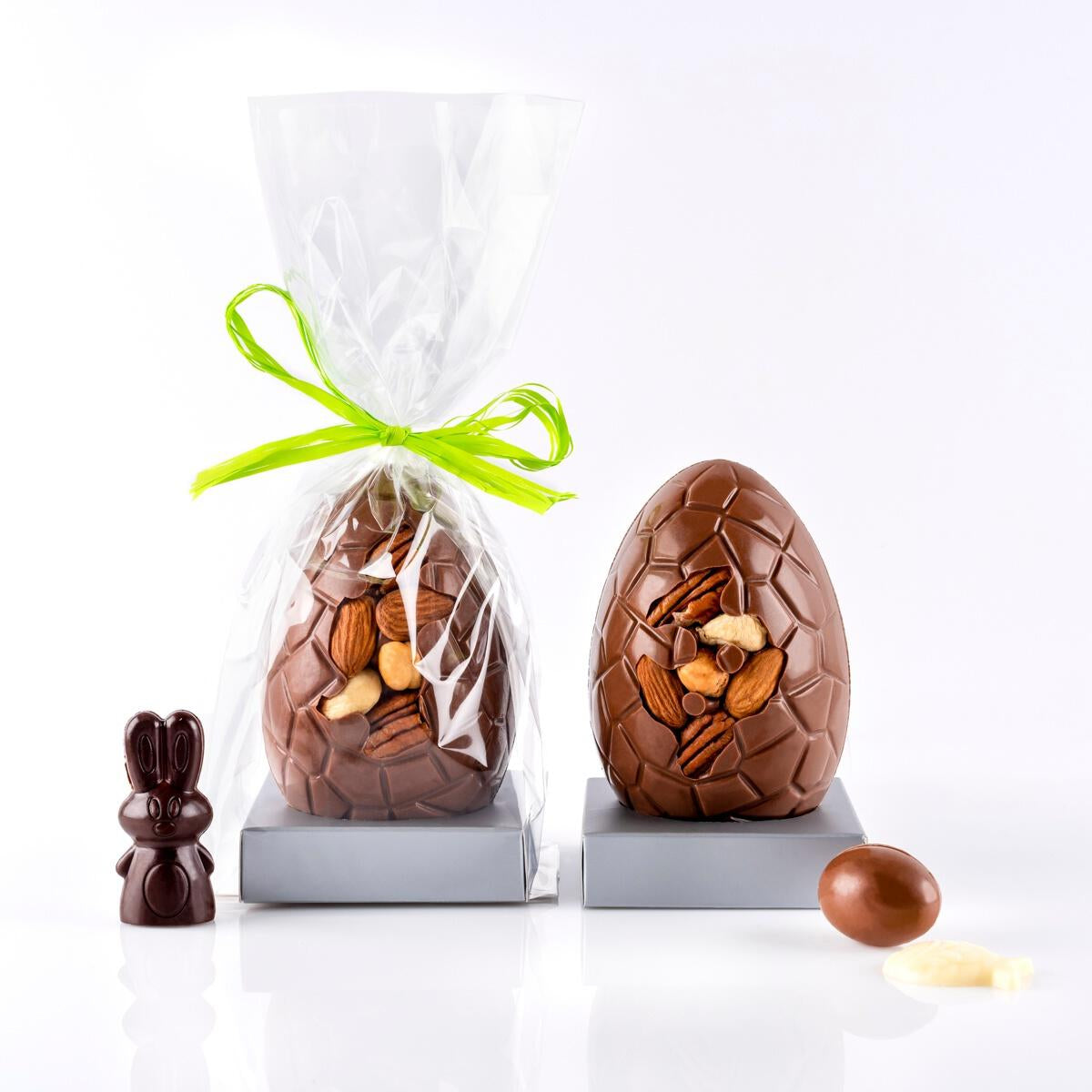 Moyen Oeuf mendiant Surprise de pâques 11,5 cm    - Chocolat Boréal - Chocolat - 