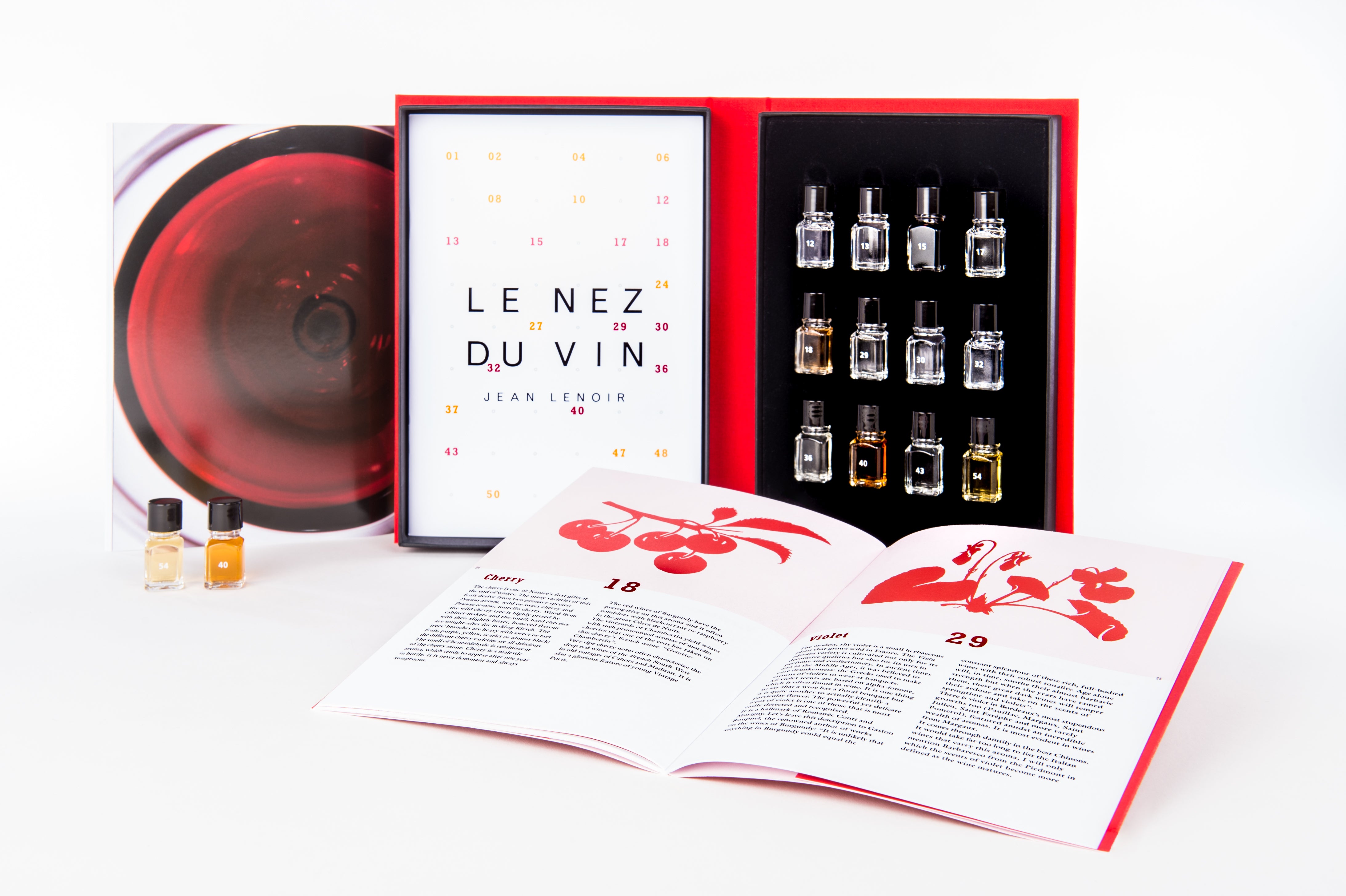 Les vins rouges 12 arômes Français   - Le Nez du Vin - Livre d'alcool et boisson - VIN12VRFR