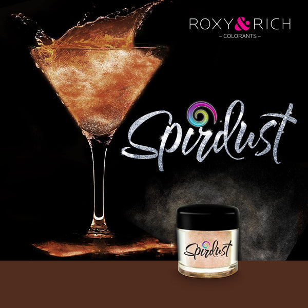 Poudres brillantes comestibles pour boissons - CUIVRÉ - SPIRDUST 1.5g   - Roxy & Rich - Colorant pour boisson - SPIR2-016